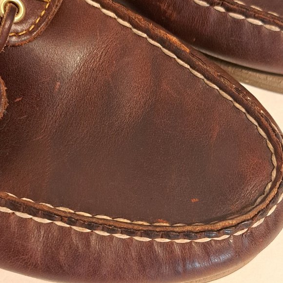 Timberland Brown Leather Boat Shoes - Picture 8 of 9